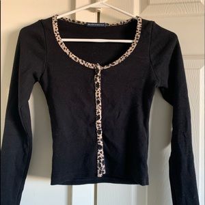 NWOT Brandy Melville Cheetah Long Sleeve Top